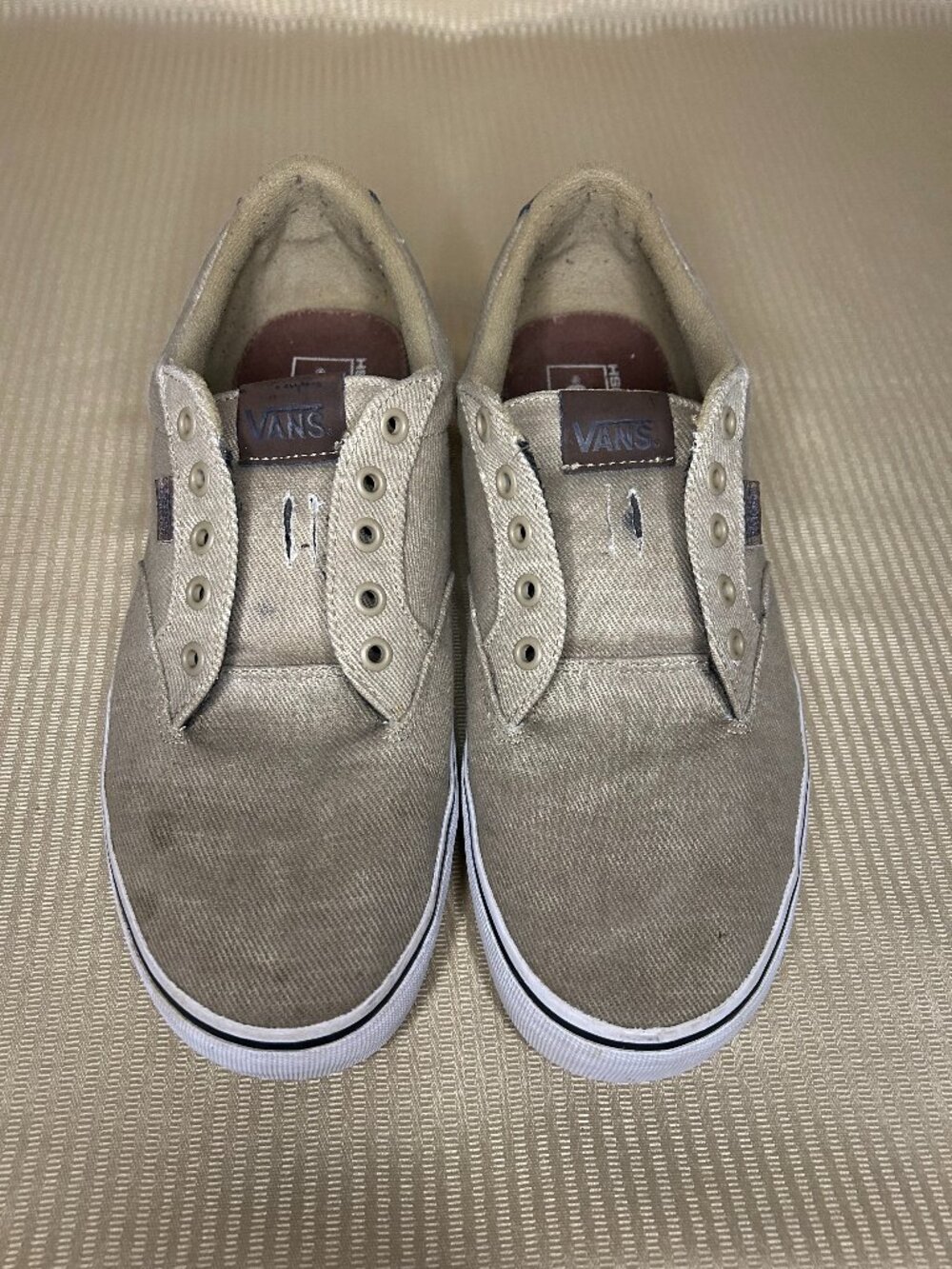 Vans Ultracush Men's Tan Canvas Sneakers Size 12